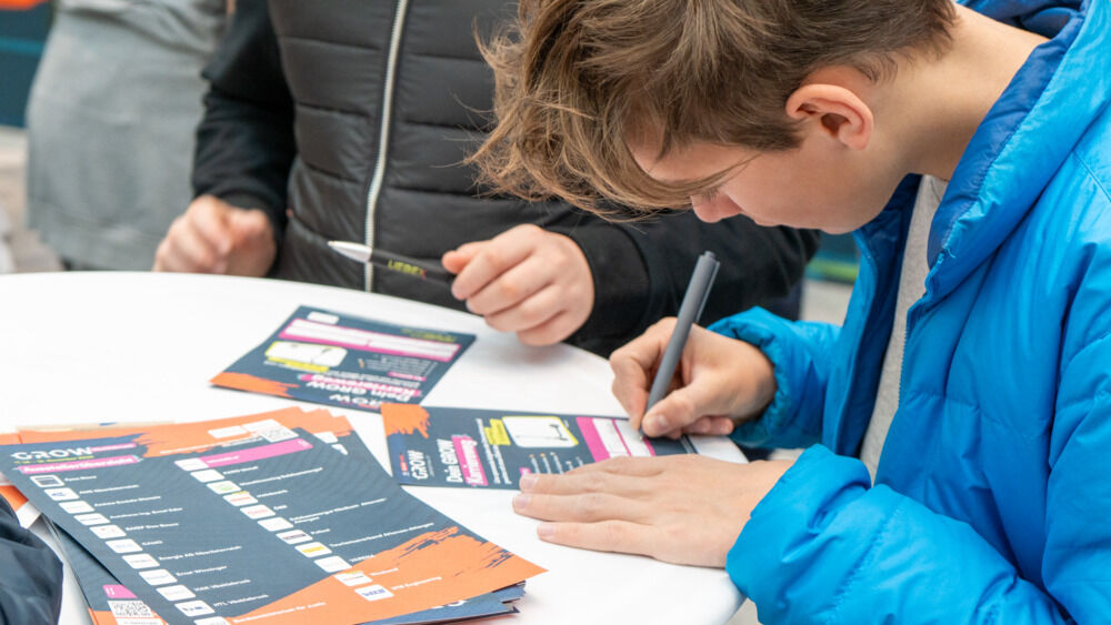Schüler:innen beim GROW Jobfestival